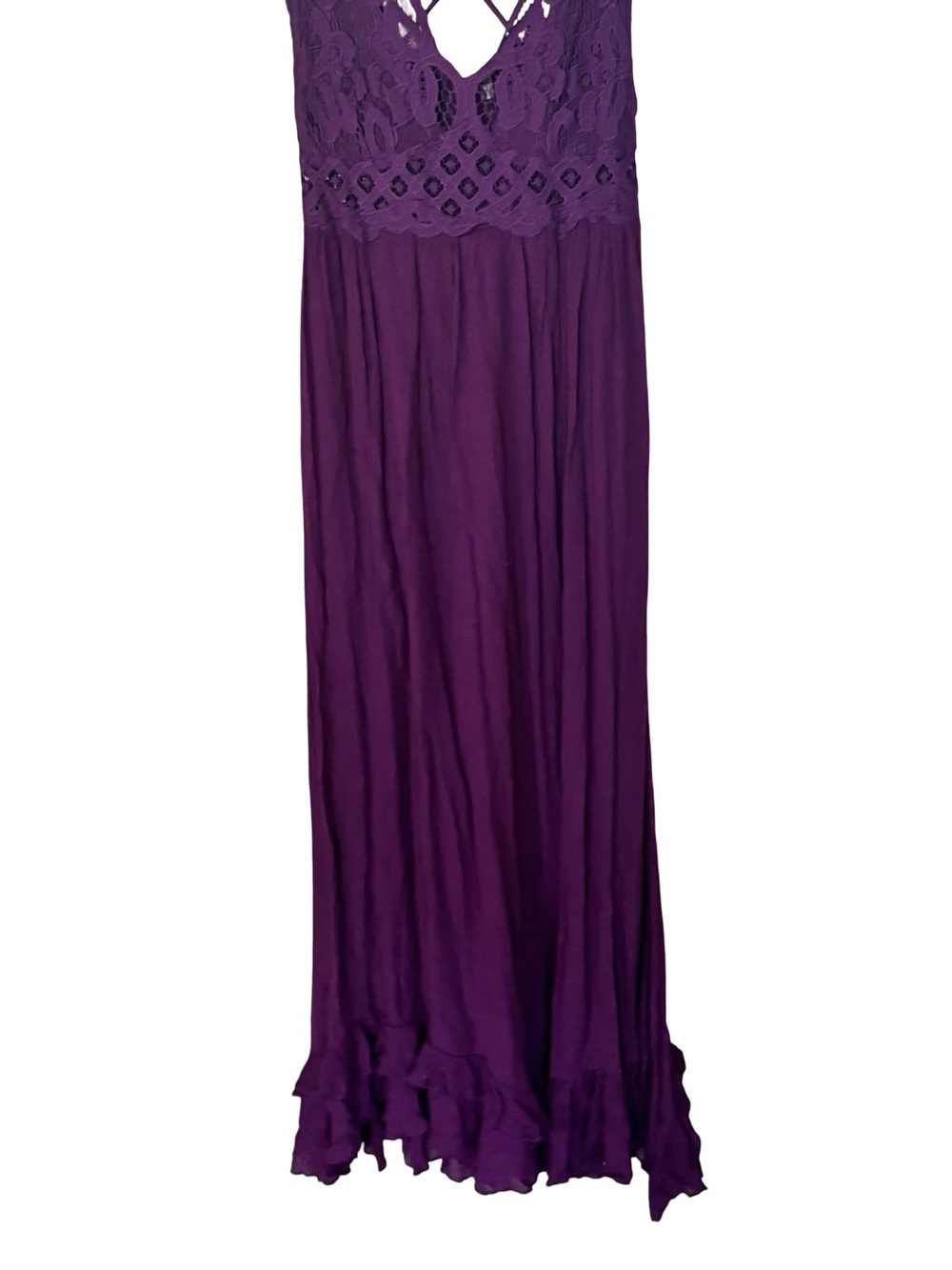 Free People One Adella Maxi Slip Dress Purple Plum - Picture 4 of 6